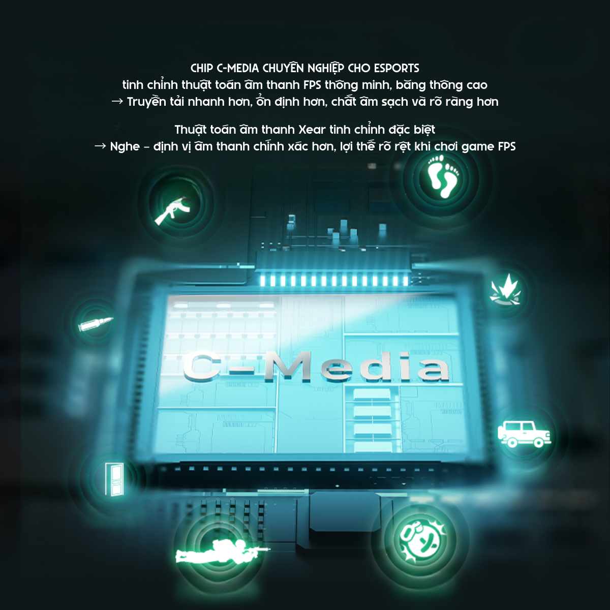 Tai Nghe Gaming Không Dây Đế Sạc VGN ZHOUTING PRO/PROMAX Driver dynamic 53mm, Xoay 90°, PIN 2000MAH, 120H Phạm vi 40m, V-SpeedX