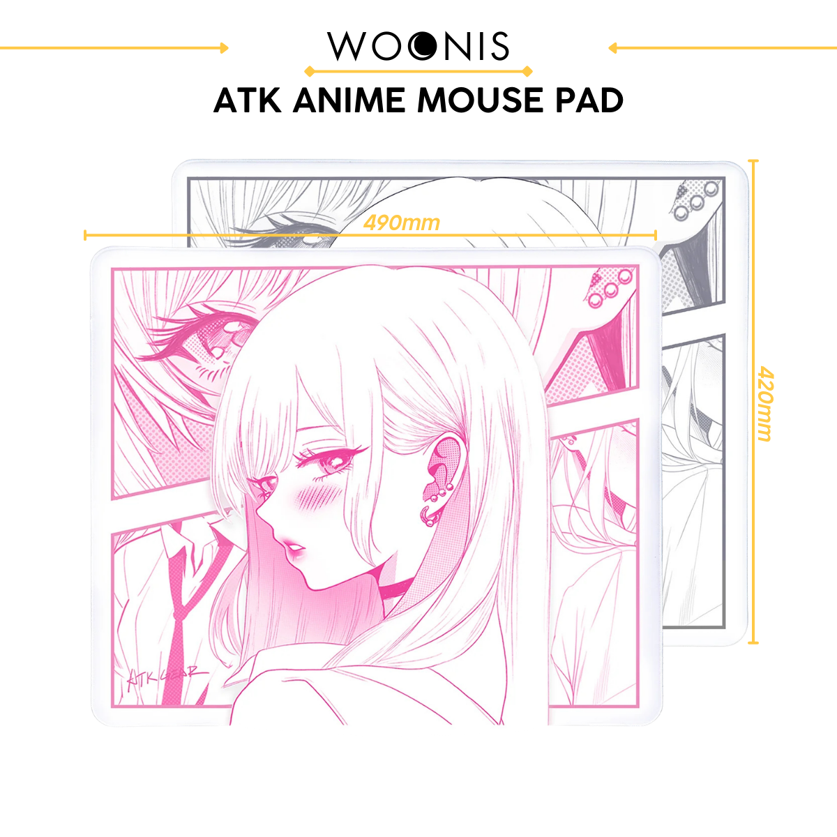 LÓT CHUỘT GAMING, ATK Anime Mouse Pad, PAD CHUỘT CHƠI GAME, SERIES MOUSE PAD