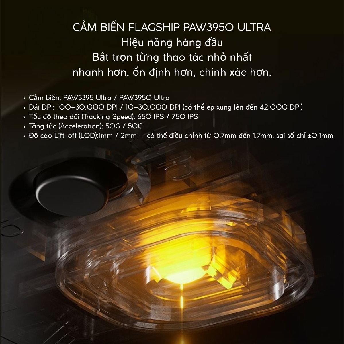 Chuột Gaming Không Dây ATK X1 V2 Series, Nordic 54H20, PAW 3950 Ultra, Delay 0.163ms, 800mAh, 54g±2g, Dongle GEM 8K