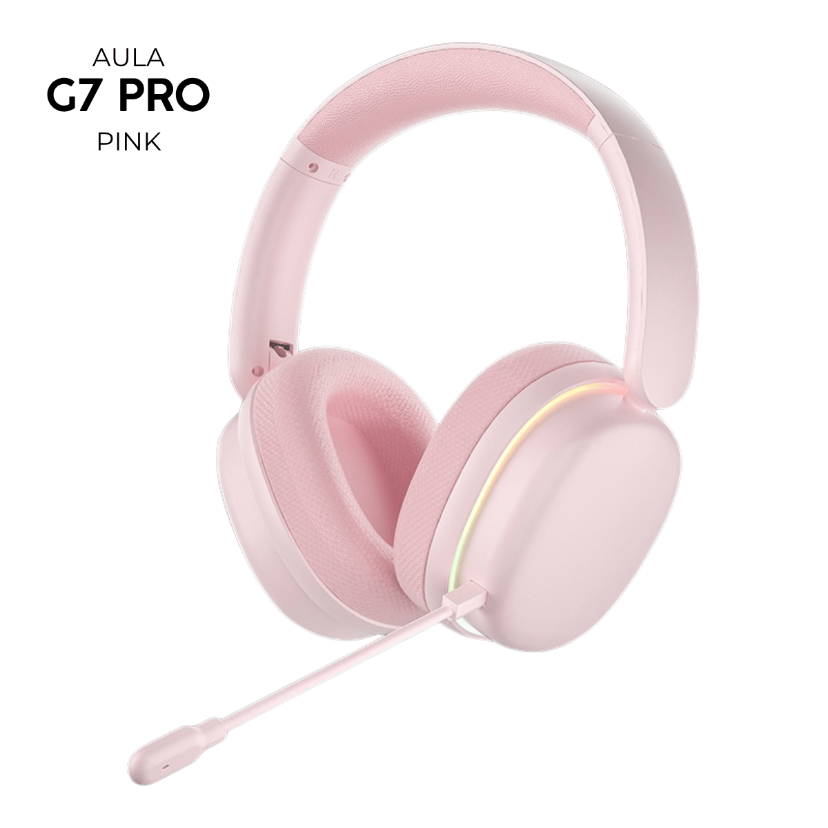 Tai Nghe Gaming Không Dây AULA G7 Pro – Âm Thanh Vòm 7.1, Mic Chống Ồn AI, Đèn RGB