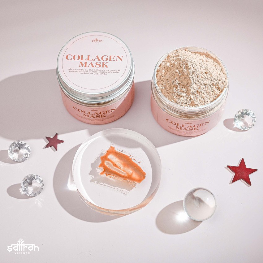 Bộ sản phẩm chống lão hoá Saffron Collagen Mask