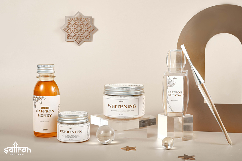 Bộ sản phẩm dưỡng trắng Saffron Whitening Mask