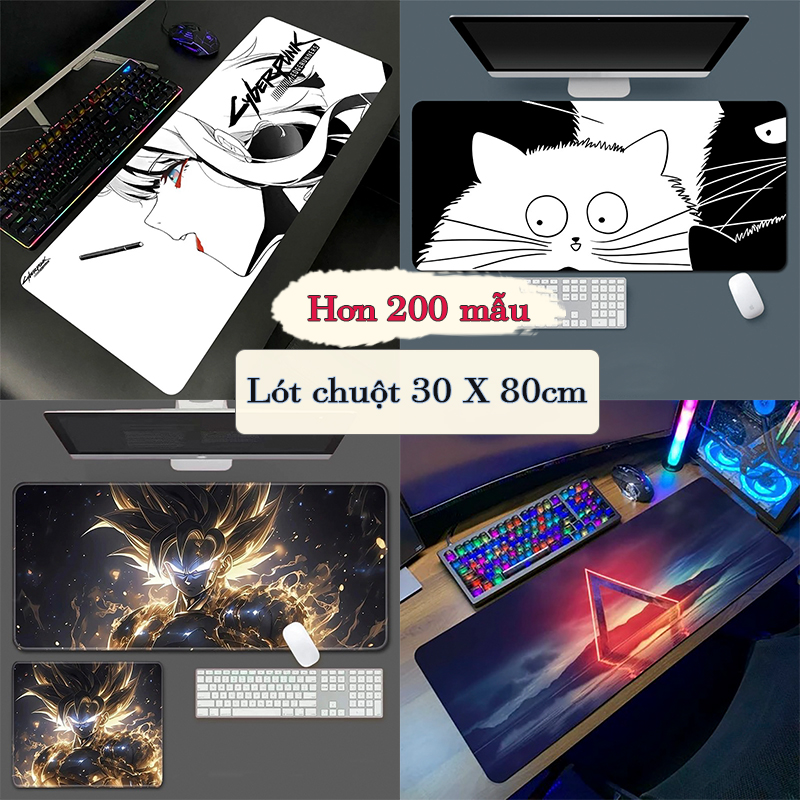 Địa Chỉ Mua Sỉ Lót Chuột Cỡ Lớn 30x80cm Miếng Pad Chuột Cao Su Cỡ Lớn Có Bo Viền Mã 2 Tại TPHCM