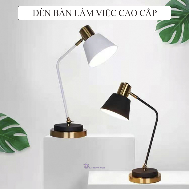 Đèn Học Để Bàn, Để Bàn Làm Việc Kim Loại Cao Cấp D3C