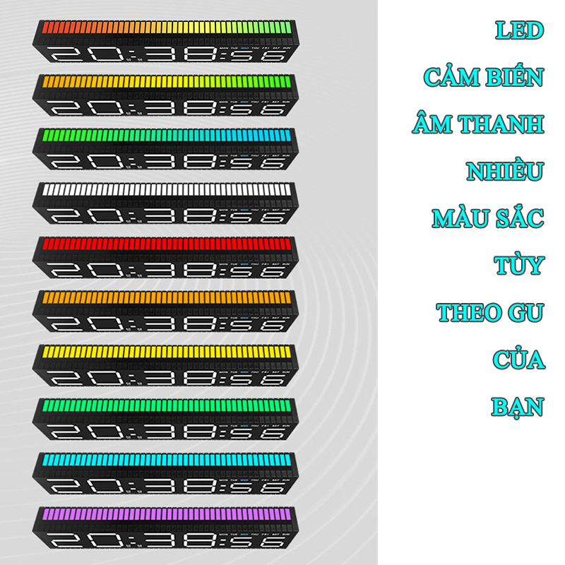 Đặc Điểm Nổi Bật Của Đồng Hồ LED 5517 Decor Để Bàn Có LED Nhảy Theo Nhạc Cảm Biến Âm Thanh