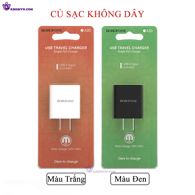 Tại Sao Bạn Nên Mua Phụ Kiện Sạc Cốc Sạc Điện Thoại Borofone BA20 5V 2.1A Tại Khosivn?