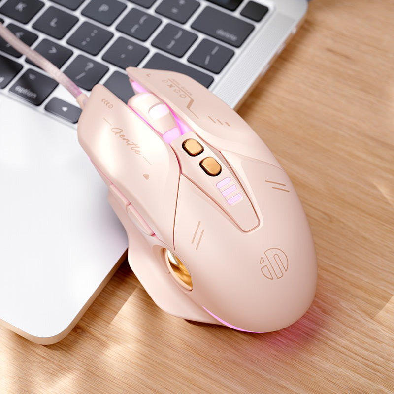 Chuột Gaming Inphic Có Dây Đèn LED RGB Thiết Kế Công Thái Học - Inphic W8