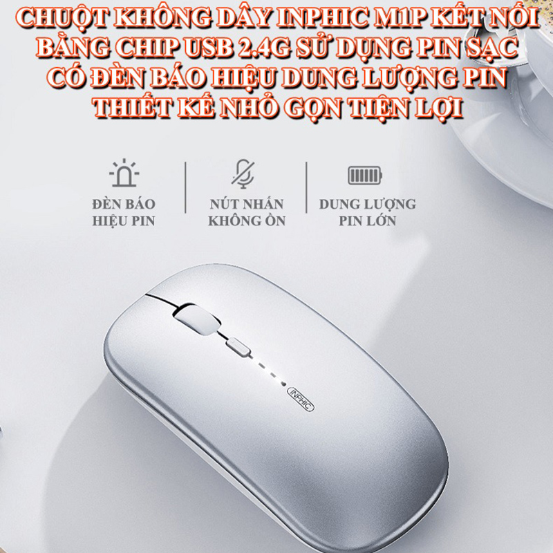 Ưu điểm nổi bật của Chuột Văn Phòng Inphic Siêu Mỏng Không Dây - Inphic M1P
