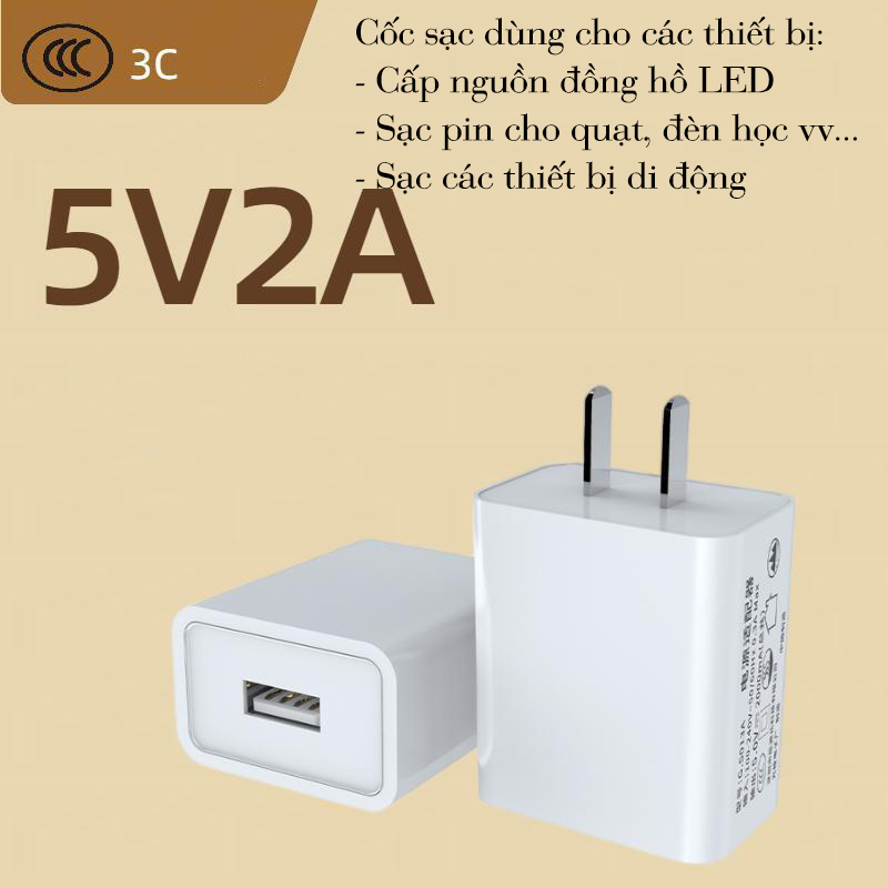 Phụ Kiện Cốc Sạc Điện Thoại Borofone 5V 2.1A - BA52