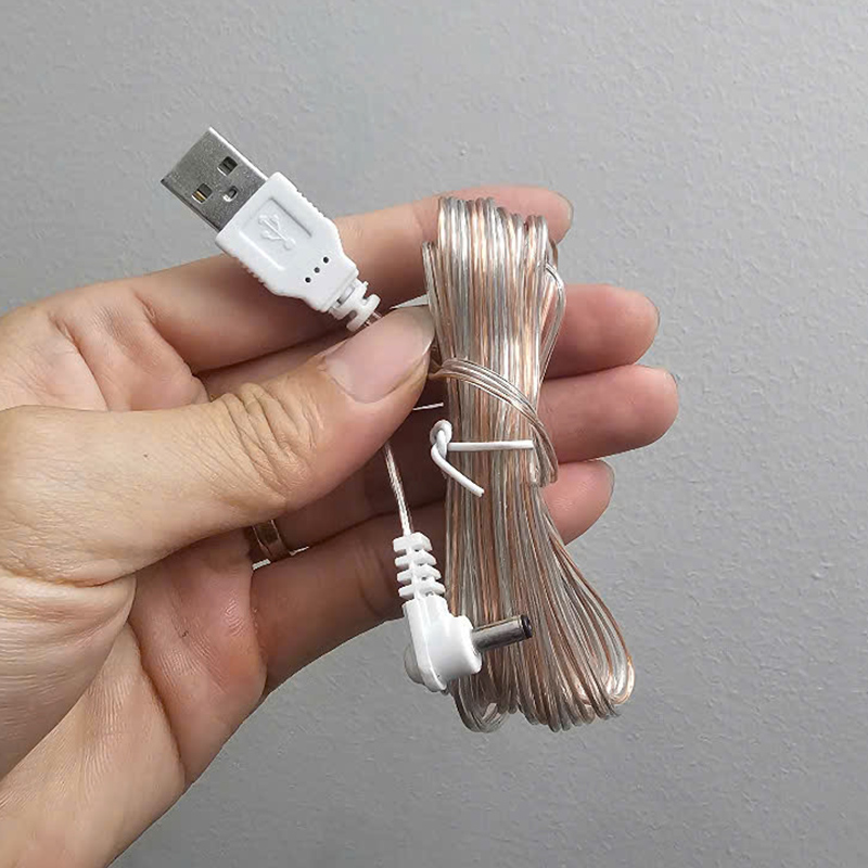 Thông Số Của Phụ Kiện Dây Cáp Nguồn Nối Dài Dùng Cho Đồng Hồ LED Dài 3m