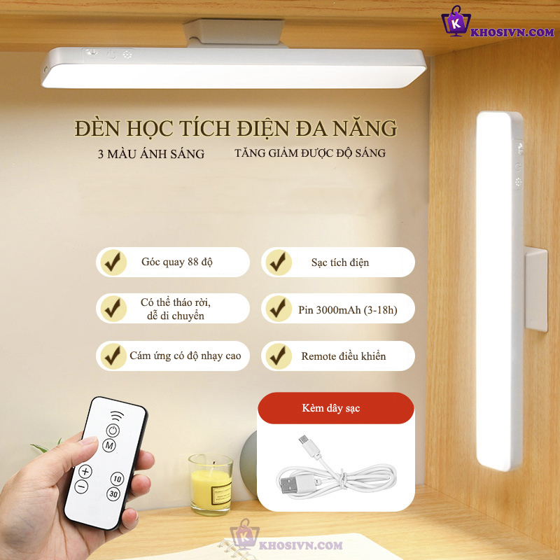Đèn Học Tích Điện Dán Tường SL-963