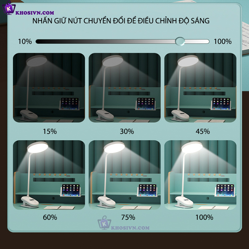 Đặc Điểm Nổi Bật Của Đèn Tích Điện Kẹp Bàn SL-972