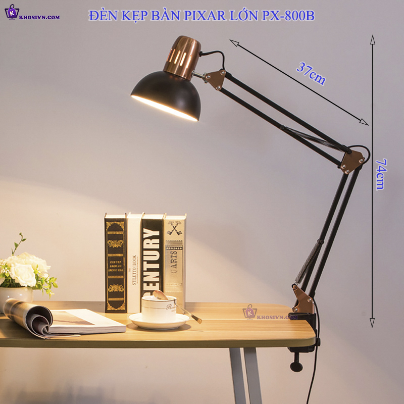 Đèn Kẹp Bàn Học Chống Cận Thị Pixar PX-800B