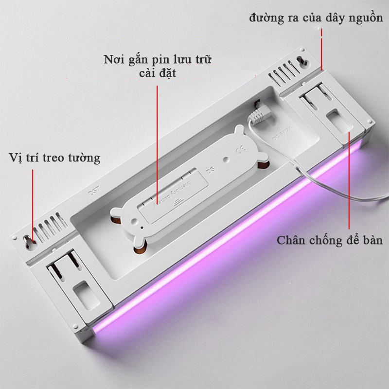Đặc Điểm Nổi Bật Của Đồng Hồ LED Decor Để Bàn Treo Tường Có Đèn Nền - 5527