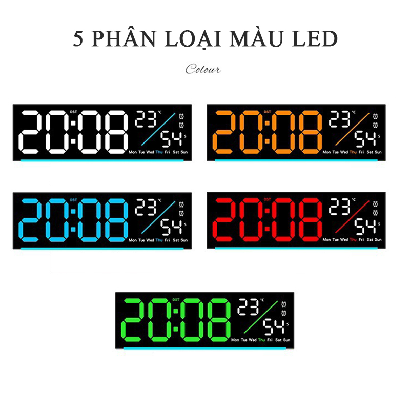 Địa Chỉ Mua Sỉ Đồng Hồ LED Decor Để Bàn Treo Tường Có Đèn Nền Tùy Chỉnh, Báo Thức, Bấm Giờ Đếm Ngược, Hiển Thị Giây - 5527 Tại TPHCM - Khosivn.com