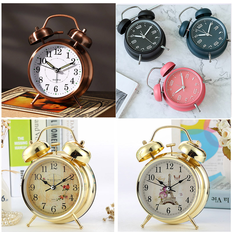 Địa Chỉ Mua Sỉ Đồng Hồ Chuông Reo Báo Thức To Để Bàn Size Lớn 4inch Có LED Dùng Kim Trôi - YH668 Tại TPHCM - Khosivn.com