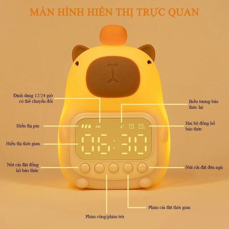 Hướng Dẫn Sử Dụng Và Bảo Quản Đồng Hồ Báo Thức Capybara