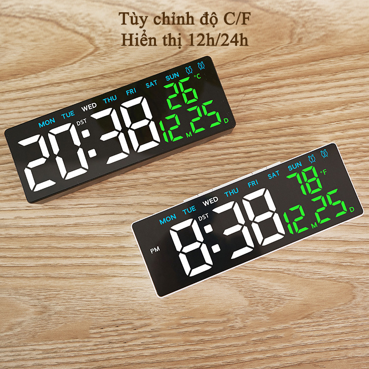 Đặt Điểm Nổi Bật Của Đồng Hồ LED Digital Decor Báo Thức Để Bàn - 5510