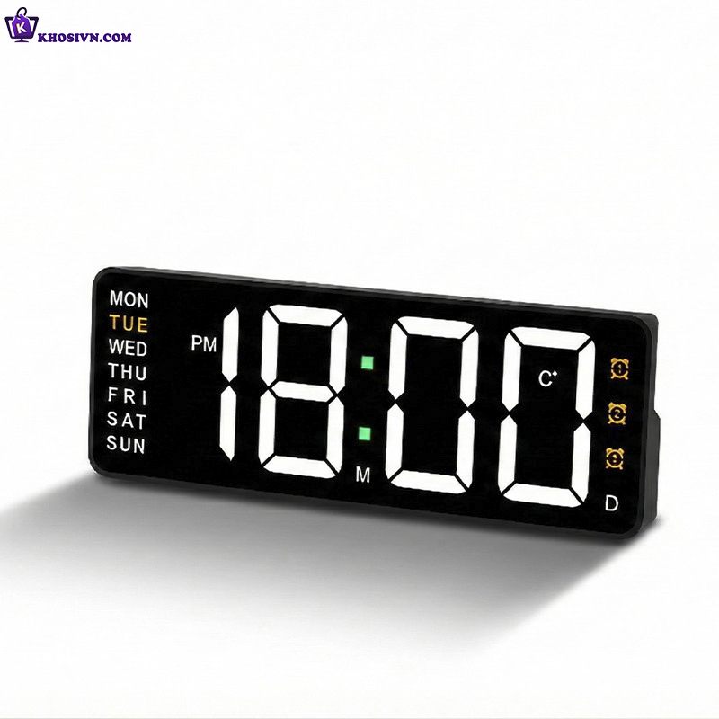5. Địa Chỉ Mua Sỉ Đồng Hồ LED Decor Để Bàn Decor 3 Chế Độ Báo Thức Hiển Thị Thứ Nhiệt Độ - CY-0802 Tại TPHCM - Khosivn.com