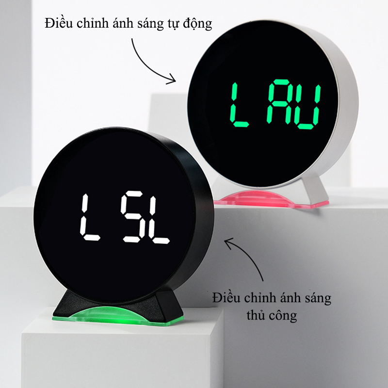 Đặc Điểm Nổi Bật Của Đồng Hồ LED Decor Để Bàn 6680 Trang Trí Có Báo Thức, Đèn Ngủ, Hiển Thị Thời Gian, Ngày Tháng Thứ