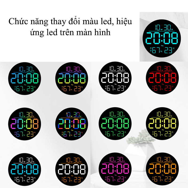 Sự Lợi Ích Và Tiện Dụng Của Đồng Hồ LED Decor Điện Tử Treo Tường - 6695R