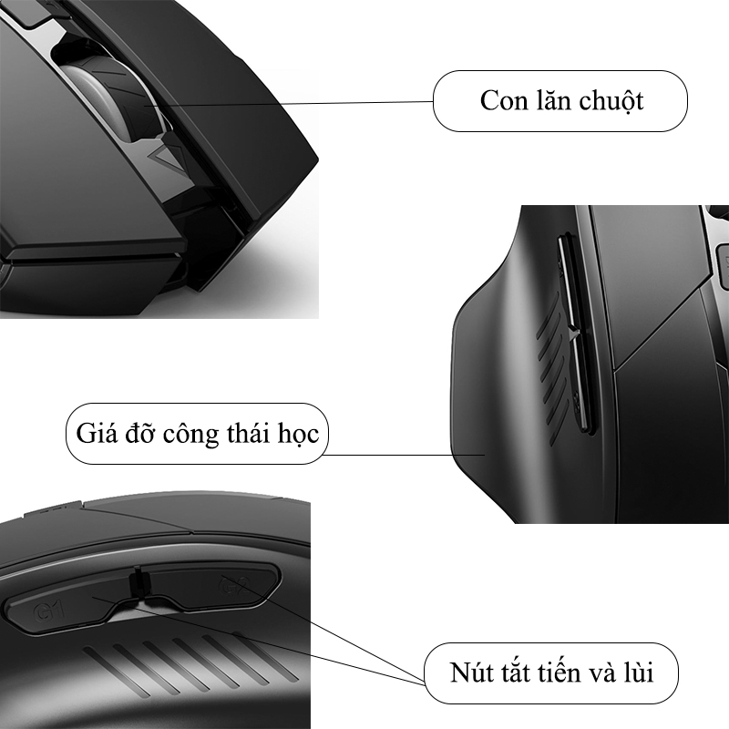 Tại Sao Bạn Nên Mua Chuột Gaming Inphic Không Dây Cho Máy Tính Văn Phòng 2.4G Thiết Kế Công Thái Học - Inphic PM6 (F1S) Tại Khosivn?