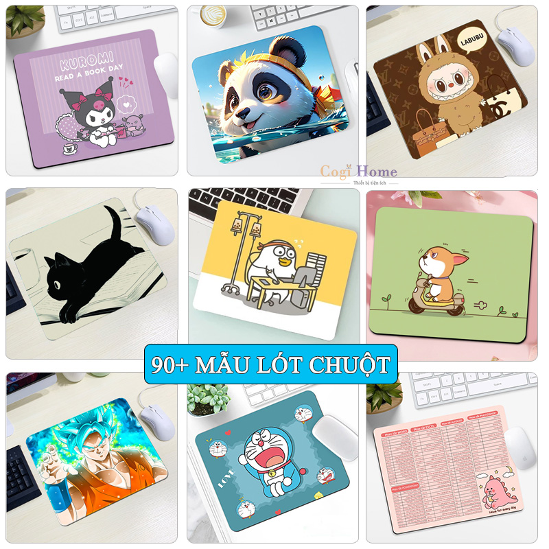 Lót Chuột, Bàn Di Chuột Nhỏ 21 x 26cm Dễ Thương Có Bo Viền Mã 1