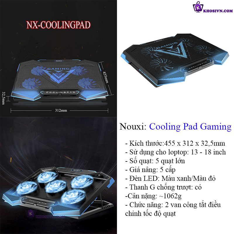 Thông Số Chi Tiết Của Quạt Tản Nhiệt Cooling Pad