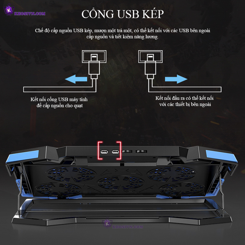 Đặc Điểm Nổi Bật Của Đế Tản Nhiệt Laptop Gaming 17inch Cooling Pad