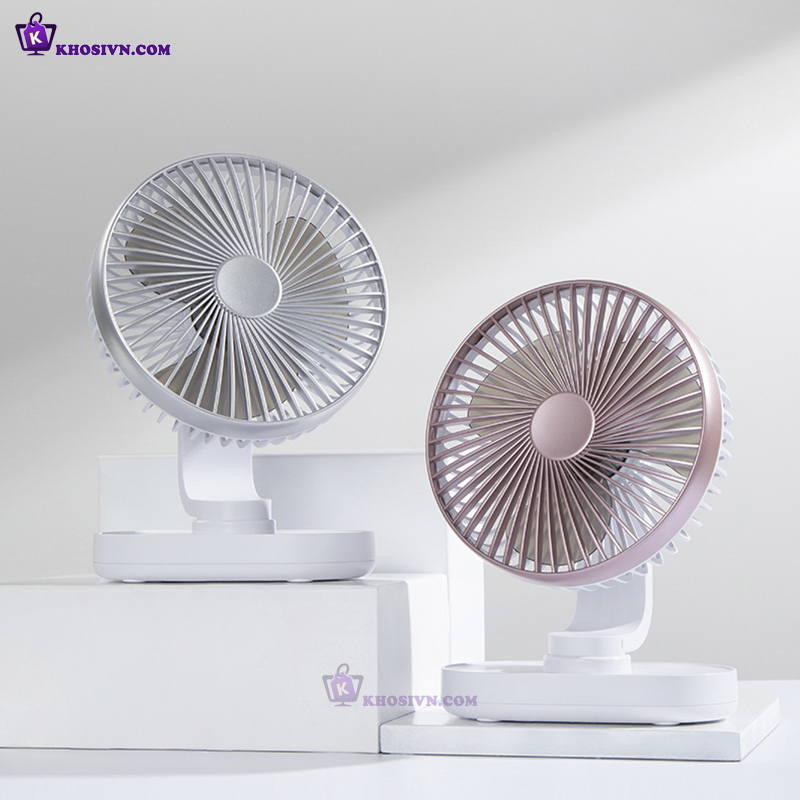 Địa Chỉ Mua Sỉ Quạt Tích Điện Mini Để Bàn D77 Tại TPHCM