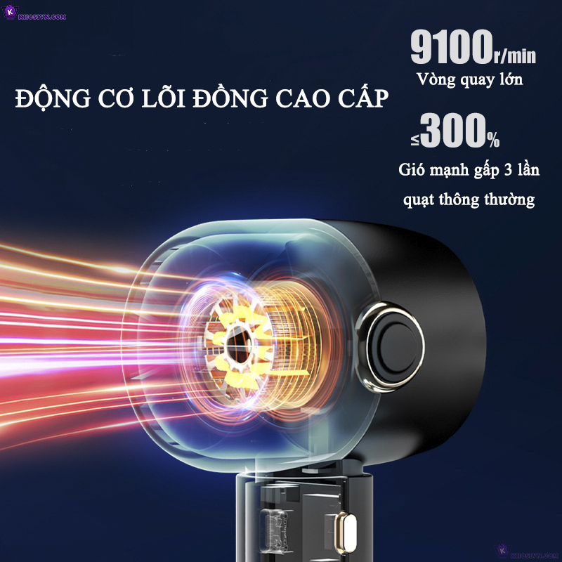 Thông Số Kỹ Thuật Của Quạt Turbo Tích Điện Làm Mát Siêu Tốc Pin Sạc 2000mAh Có Màn Hình LED N28