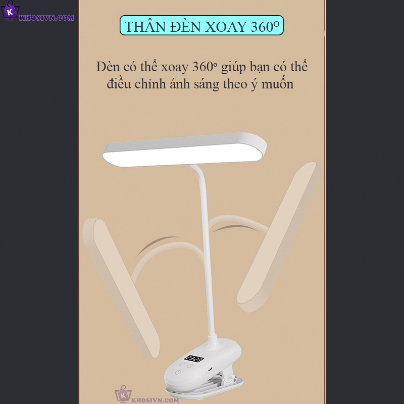 Ứng Dụng Của Đèn Bàn Tích Điện Kẹp Bàn Học Chống Cận SL-975