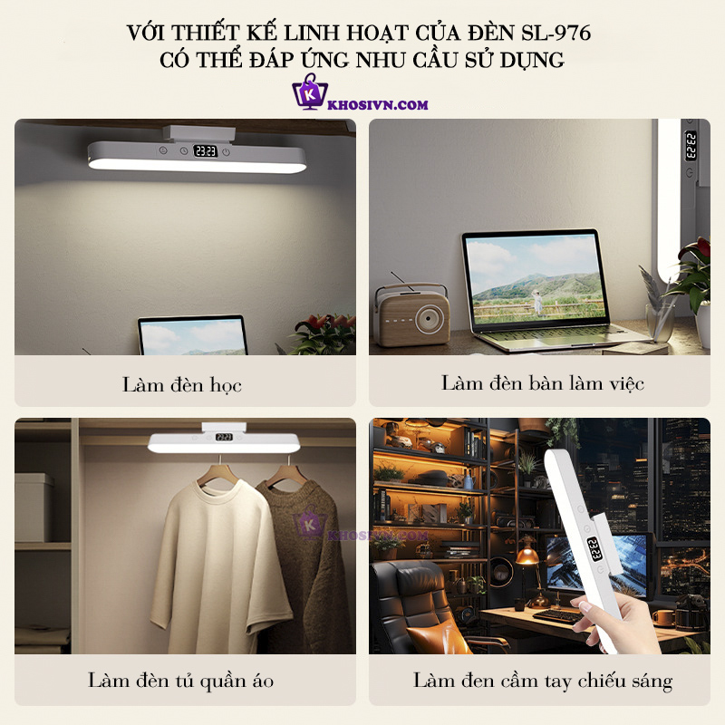 Điểm Nổi Bật Của Đèn Học Tích Điện Gắn Tường SL-976