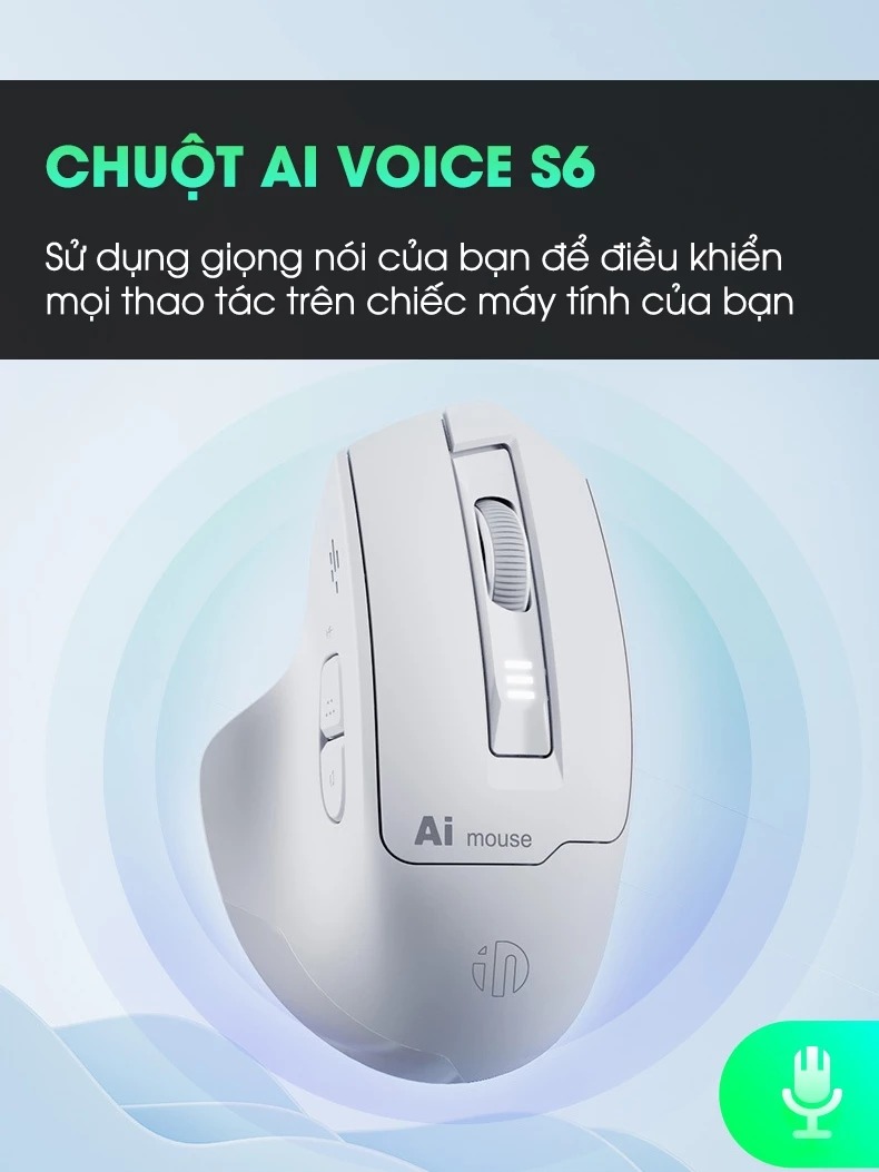 Ưu điểm nổi bật của Chuột Gaming Inphic Chuột Voice AI Điều Khiển Bằng Giọng Nói - Inphic S6
