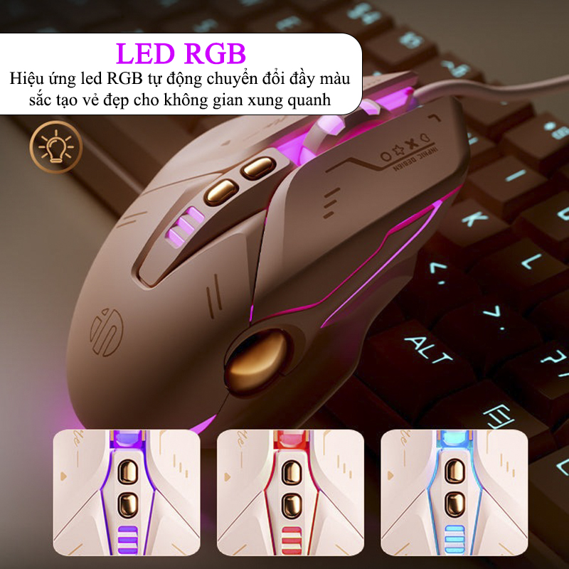 Ưu điểm nổi bật của Chuột Gaming Inphic Có Dây Đèn LED RGB - Inphic W8