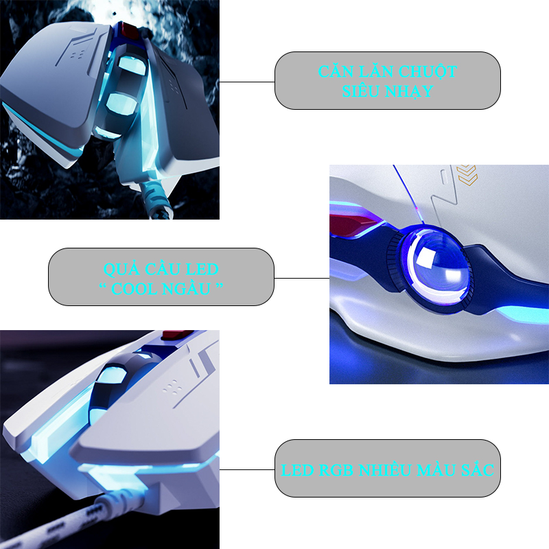 Ưu điểm nổi bật của Chuột Gaming Inphic Có Dây Chuyên Game  - Inphic W9