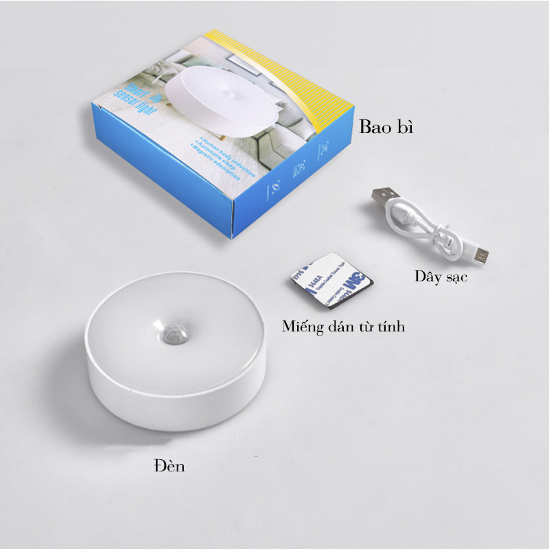 Tại Sao Bạn Nên Mua Đèn Ngủ Cảm Biến Ánh Sáng Sử Dụng Pin Sạc USB Decor gắn Tường Hành Lang Tủ Quần Áo YD-01 Tại Khosivn?