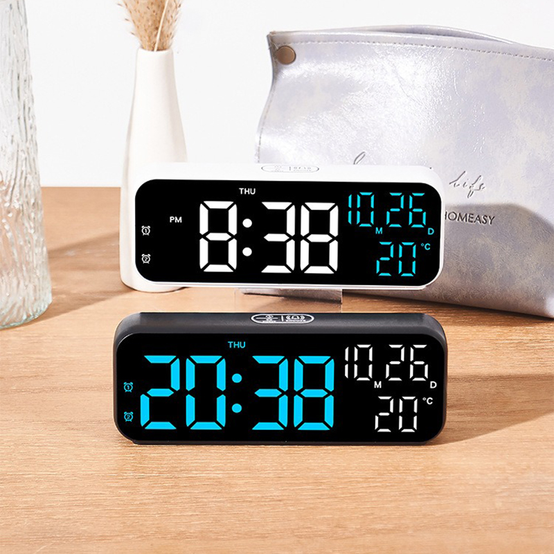 Đồng Hồ LED Digital Decor Để Bàn Báo Thức Hiển Thị Thời Gian Nhiệt Độ Chức Năng Đếm Ngược - YX-2802