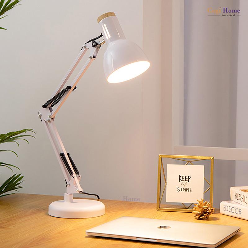 Đèn Pixar 118G Đèn Làm Việc Để Bàn Đèn Học Màu Đen Kèm Bóng Đèn LED 5W Ánh Sáng Trắng