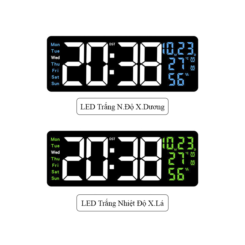 Địa Chỉ Mua Sỉ Đồng Hồ LED Điện Tử Decor 17 inch Kích Thước Lớn Găn Tường Treo Tường Có Remote Bấm Giờ Đếm Ngược - 6670 Tại TPHCM - Khosivn.com