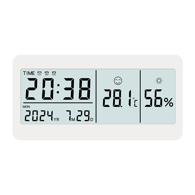 Đồng Hồ LED LCD Đo Độ Ẩm Màn Hình Để Bàn Có Chức Năng Báo Thức, Đo Nhiệt Độ, Hiển Thị Thời Gian - 813EN