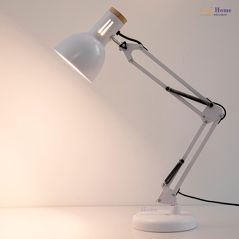 Đèn Pixar 118G Đèn Làm Việc Để Bàn Đèn Học Màu Đen Kèm Bóng Đèn LED 5W Ánh Sáng Trắng