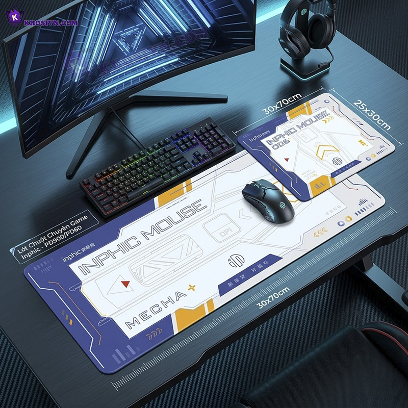 Lót Chuột, Bàn Di Chuột Chống Nước Không Thấm Nước Chuyên Game Inphic - PD900/PD60