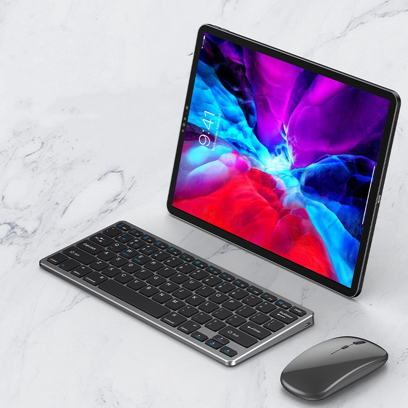 Bàn Phím Bluetooth Mini Không Dây Pin Sạc Kết Nối 2.4G Dùng Cho Điện Thoại, Laptop, Máy Tính Bảng - K818