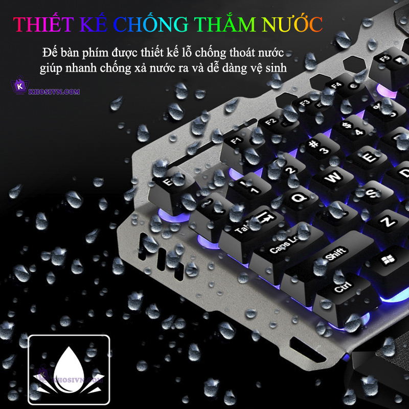 Bàn Phím Có Dây Giả Cơ Gaming Máy Tính LED Thiết Kế Độc Đáo RGB Chuyên Game Văn Phòng - GK75