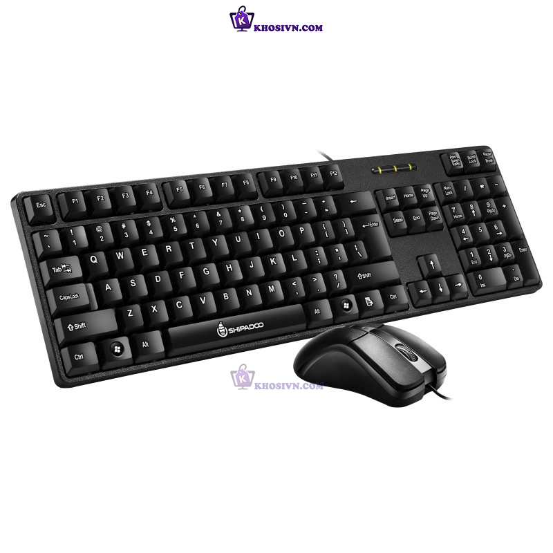 Bộ Bàn Phím Có Dây + Chuột Văn Phòng Máy Tính PC Có Dây Giá Rẻ