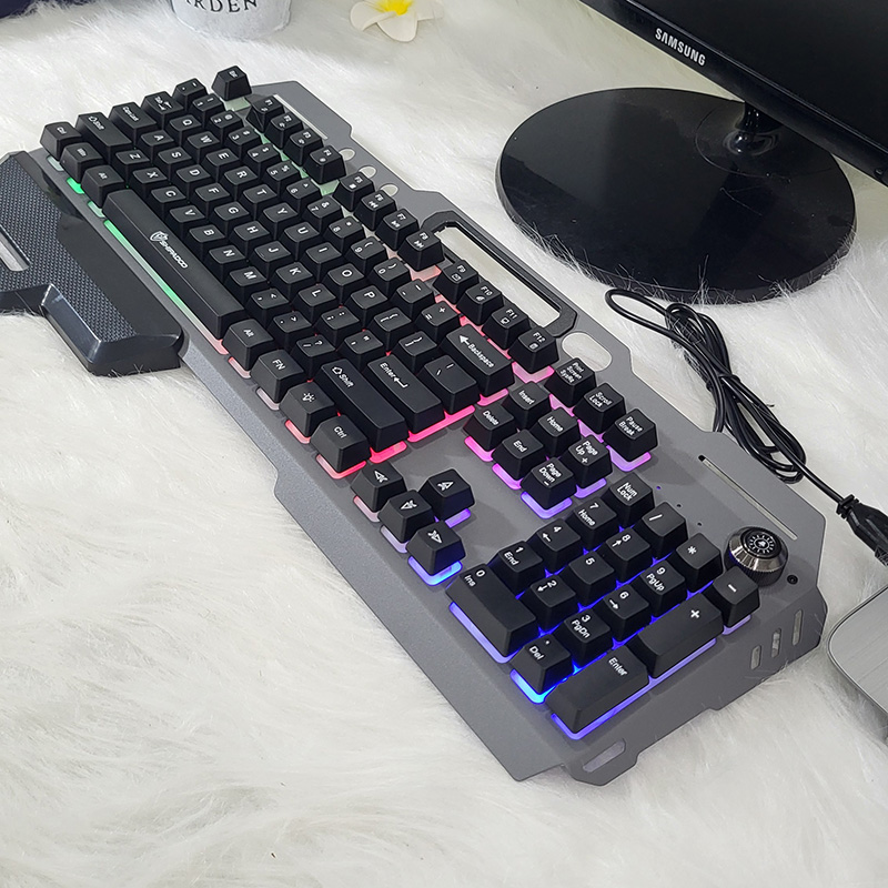 Bàn Phím Có Dây Giả Cơ Gaming Máy Tính LED Thiết Kế Độc Đáo RGB Chuyên Game Văn Phòng - GK75