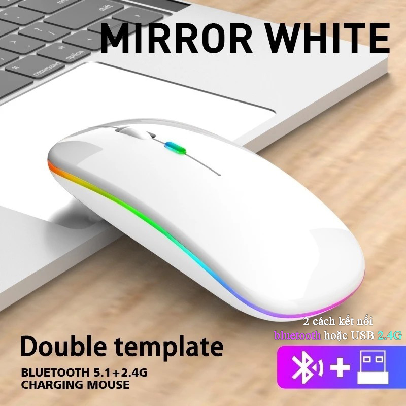 Bộ Bàn Phím Bluetooth Cho Điện Thoại Máy Tính Bảng Không Dây 10 inch Có Đèn LED RGB - B2
