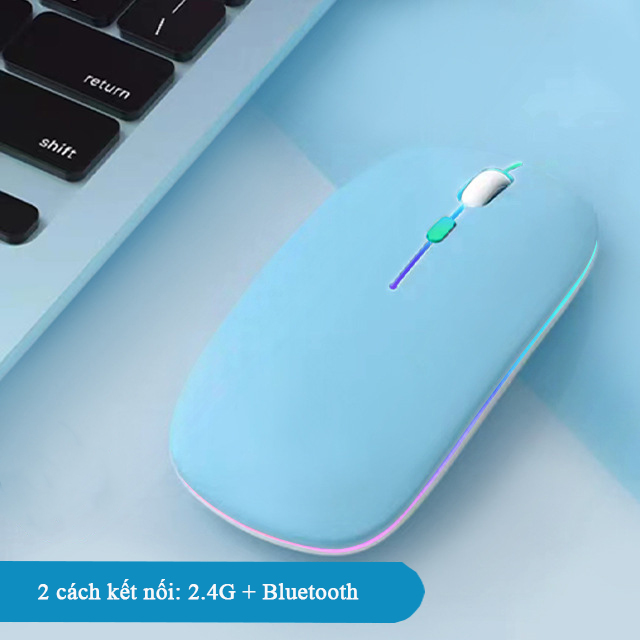 Bộ Bàn Phím Bluetooth Cho Điện Thoại Máy Tính Bảng Không Dây 10 inch Có Đèn LED RGB - B2
