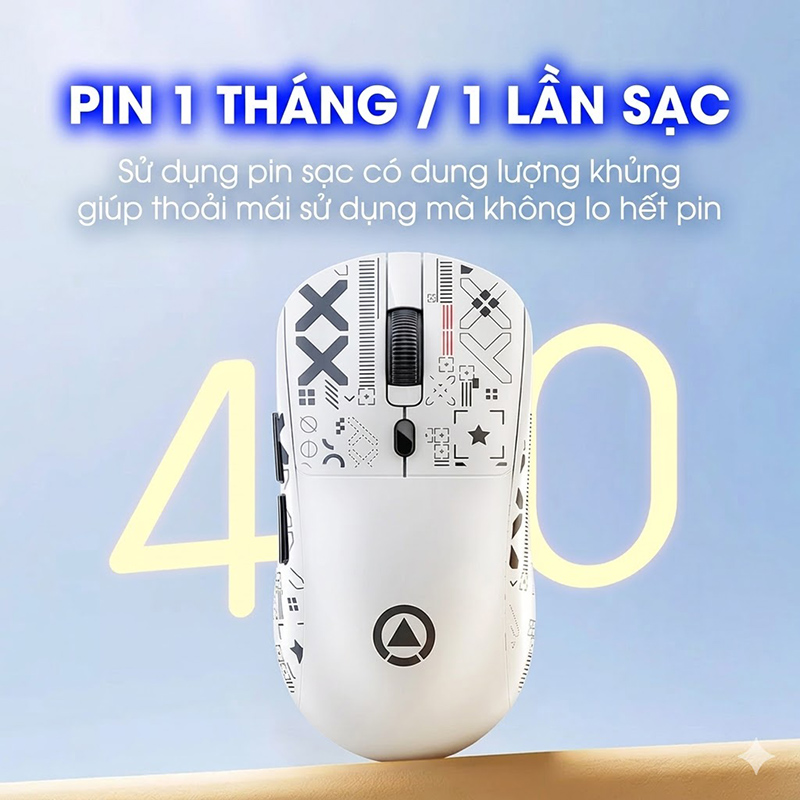 Chuột Gaming Không Dây Nhẹ 3 Mode Kết Nối Có App Điều Chỉnh - G18